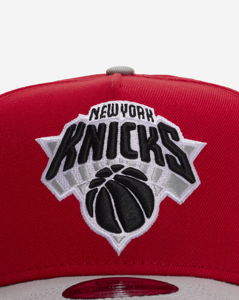 New Era 9Fifty New York Knicks A-Frame Snapback Hat 71043115 Red 2