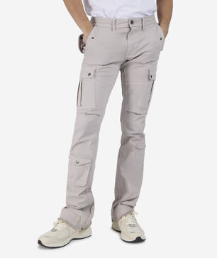 Stacked Twill Cargo Pants