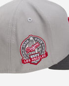 9Fifty Los Angeles Dodgers A-Frame Graphite Red Snapback Hat