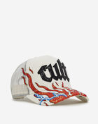 Cult of Individuality Lightening Mesh Back Trucker Hat 626BS-CH75C White 1