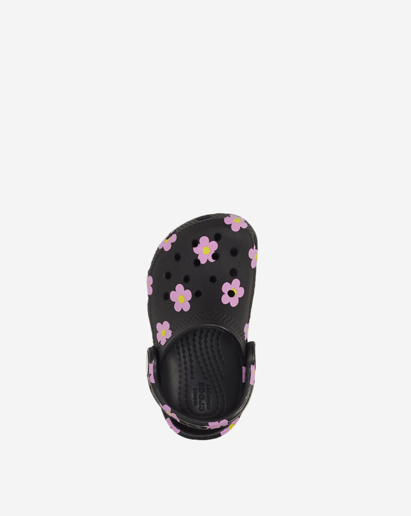 Crocs Toddler Classic Flower Clog 212671-001 Black 7