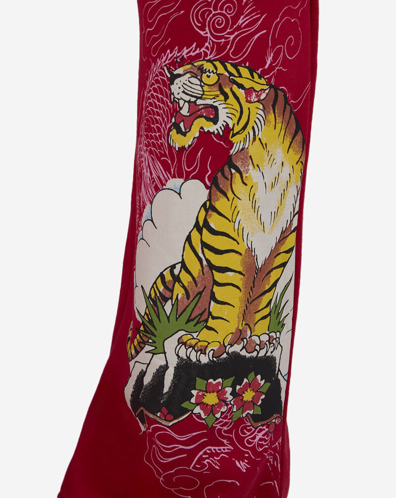 Ed Hardy Tiger Mountain Fleece Pants EHW1800-73 Red 3