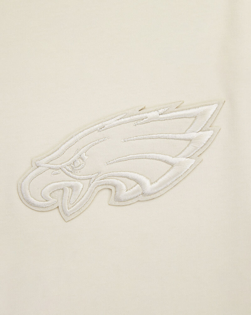 PRO STANDARD Philadelphia Eagles Neutral Drop Shoulder Tee FPE148071-EGG cream 4