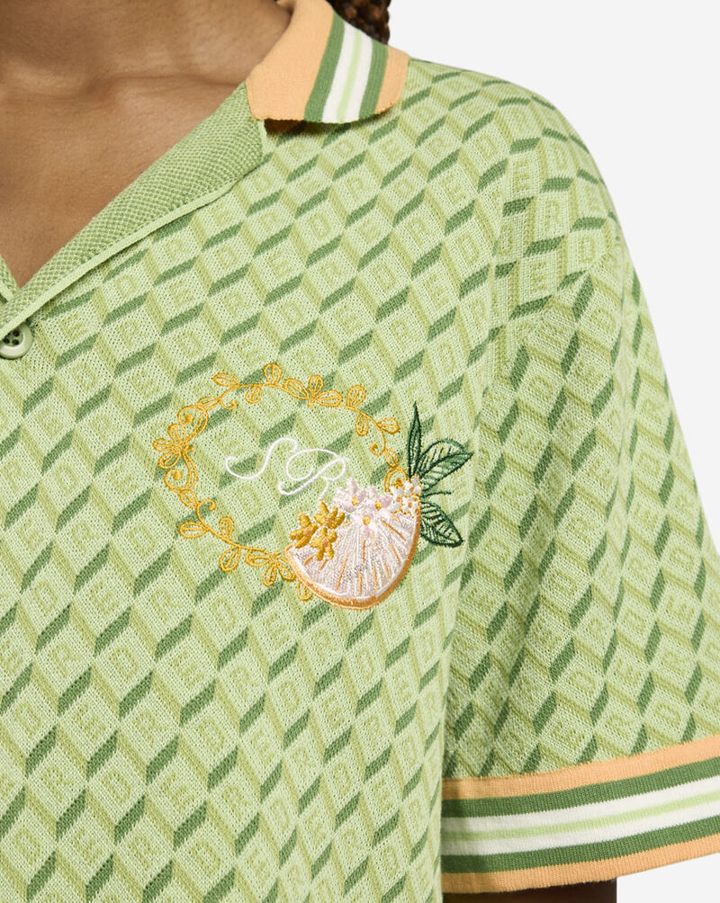 Smoke Rise Monogram Button-Down Shirt AH24355SN-OLI Green 3