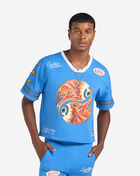 Von Dutch Eyeball Swirls Boxy Jersey Top VND5B0808 Blue 1