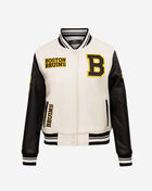 PRO STANDARD Boston Bruins Retro Classic Rib Wool Varsity Jacket HBBH67272-EBK cream 1