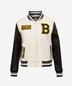 Boston Bruins Retro Classic Rib Wool Varsity Jacket
