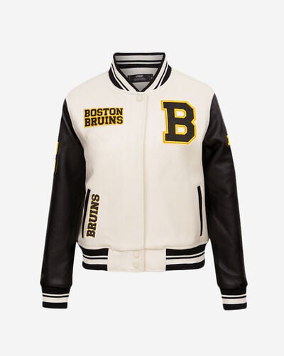 Boston Bruins Retro Classic Rib Wool Varsity Jacket
