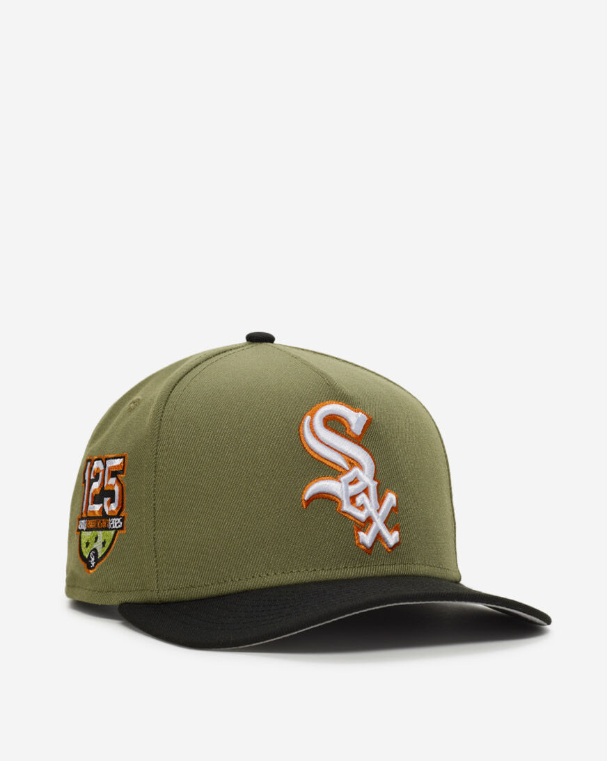 Shop New Era 9Fifty Chicago White Sox Green Bark A-Frame Snapback