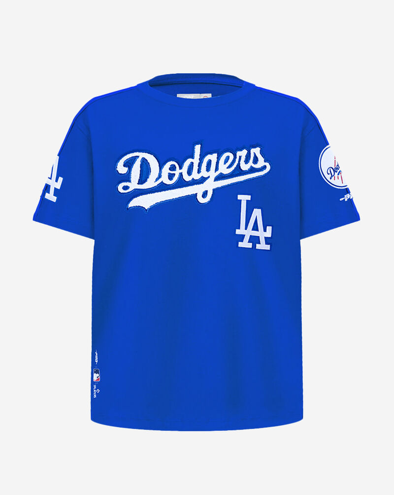 PRO STANDARD Big Boys' Los Angeles Dodgers Taping Tee LLDB1315564-DBL Blue 1