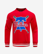 PRO STANDARD Philadelphia Phillies Mash Up Rib Fleece Crewneck LPH5314675-RED Red 1