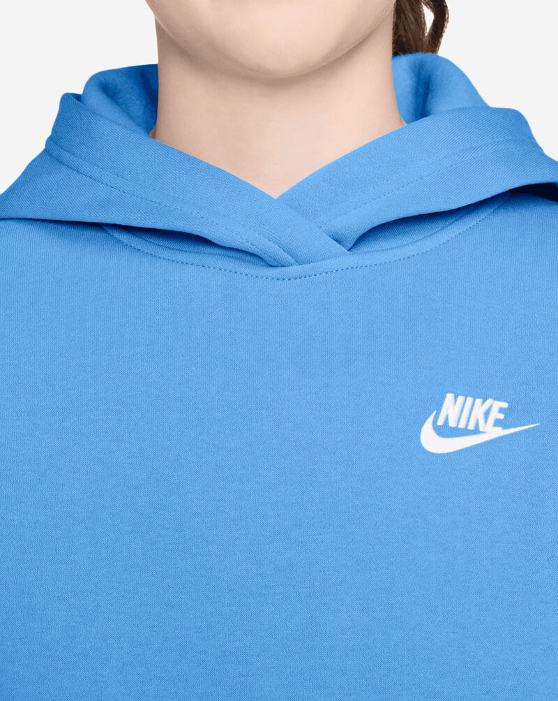 Nike Big Kids' NSW Club Fleece Hoodie FD3000-414 Blue 3