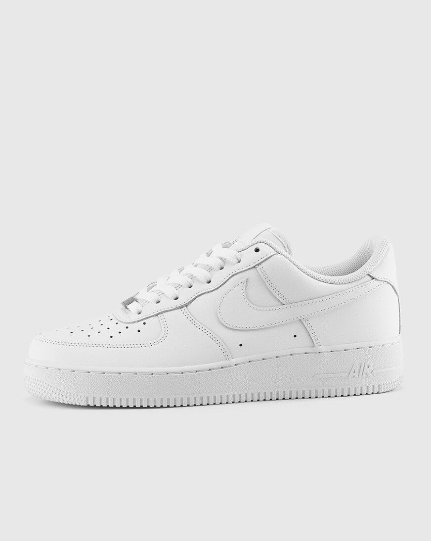 white nike air force 1 trainers