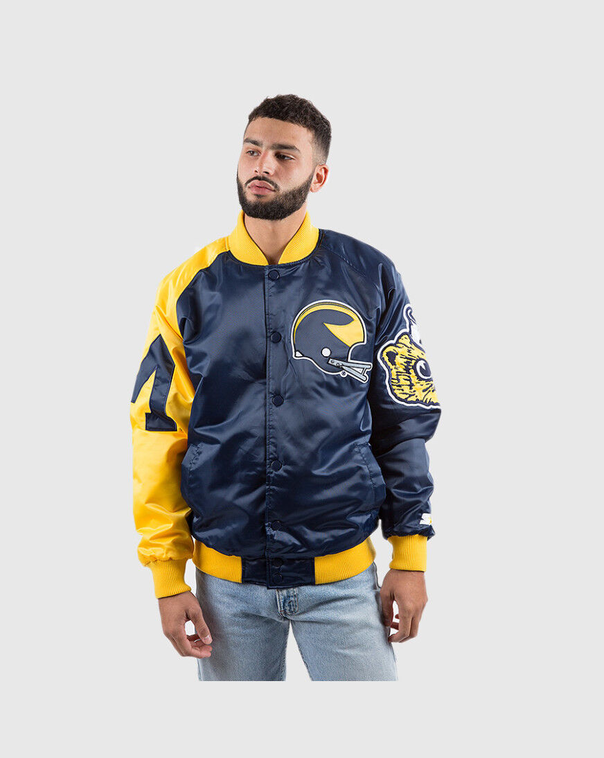 michigan wolverines varsity jacket