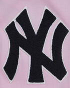 PRO STANDARD New York Yankees Classic Chenille Double Knit Pull Over Hoodie  LNY531152-PNK Pink 2