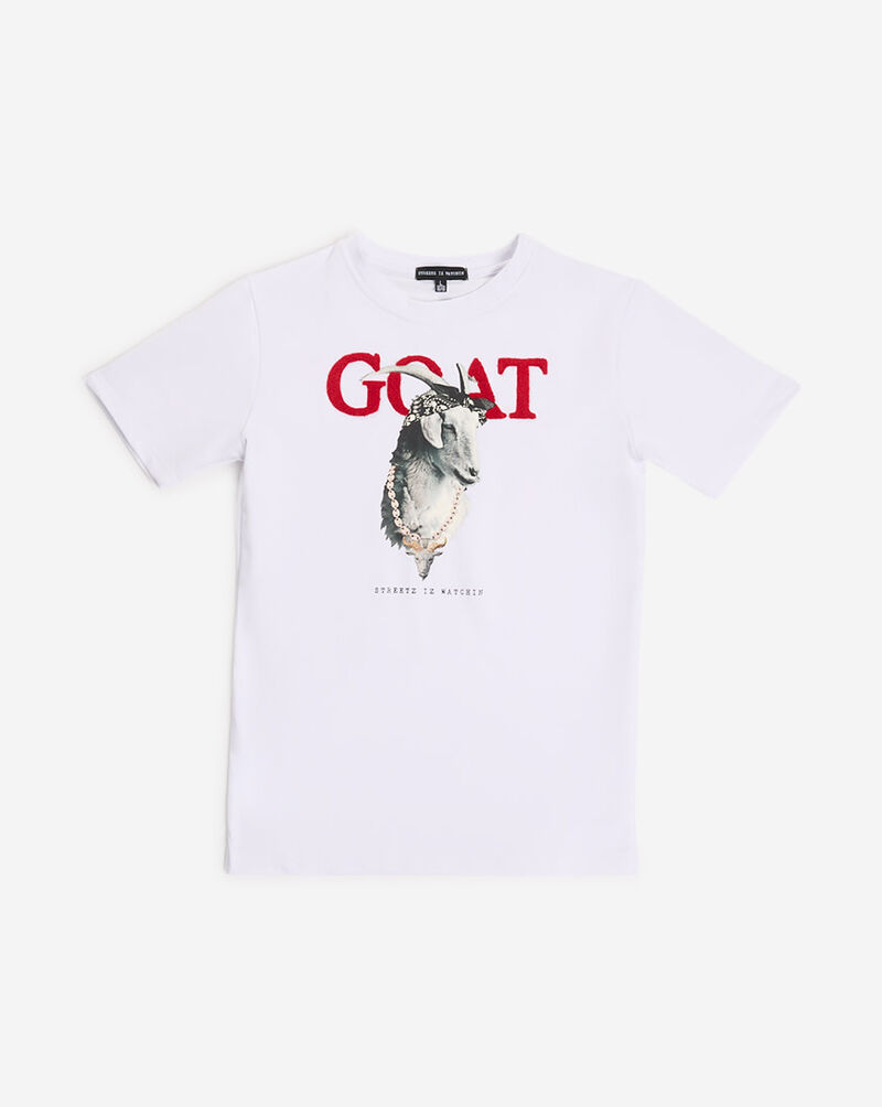 STREETZ IS WATCHIN Goat Bandana Tee  SIW5041BOYS-WHITE-RED White 1