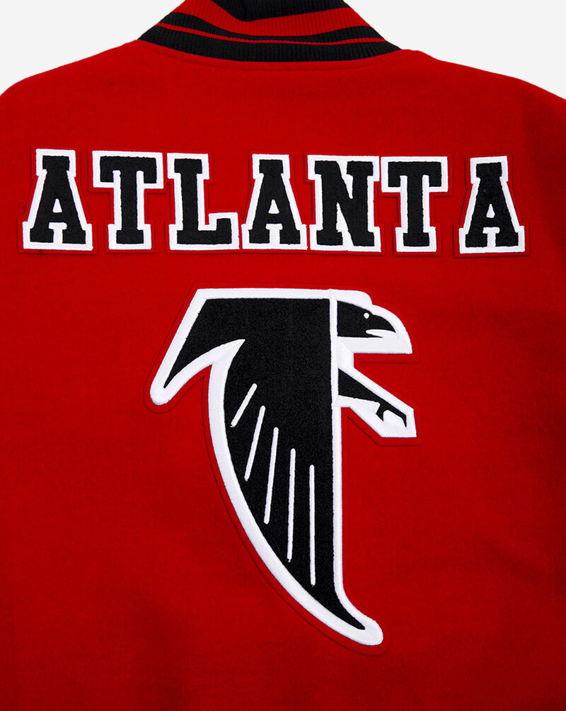 Pro Standard Atlanta Falcons Retro Classic Varsity Jacket FAF643426-RBK Red 5