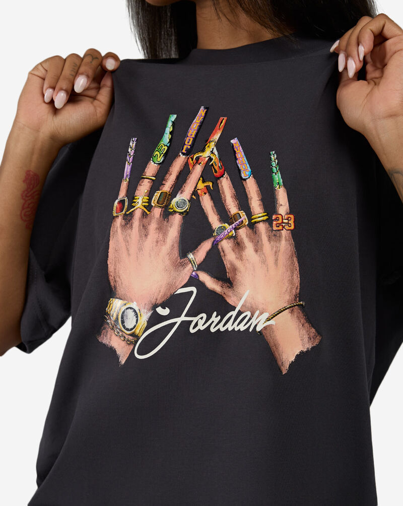 Jordan Graphic Girlfriend T-Shirt IM7129-045 Grey 3