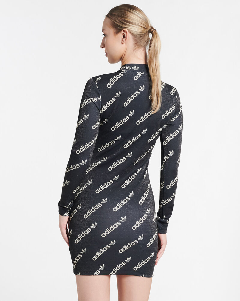 Shop adidas Logomania Long Sleeve Dress HM4892 black SNIPES USA
