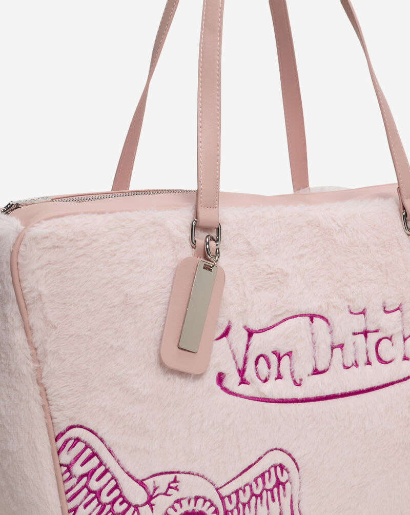Von Dutch Furry Pink Tote VDTB-003 Pink 3