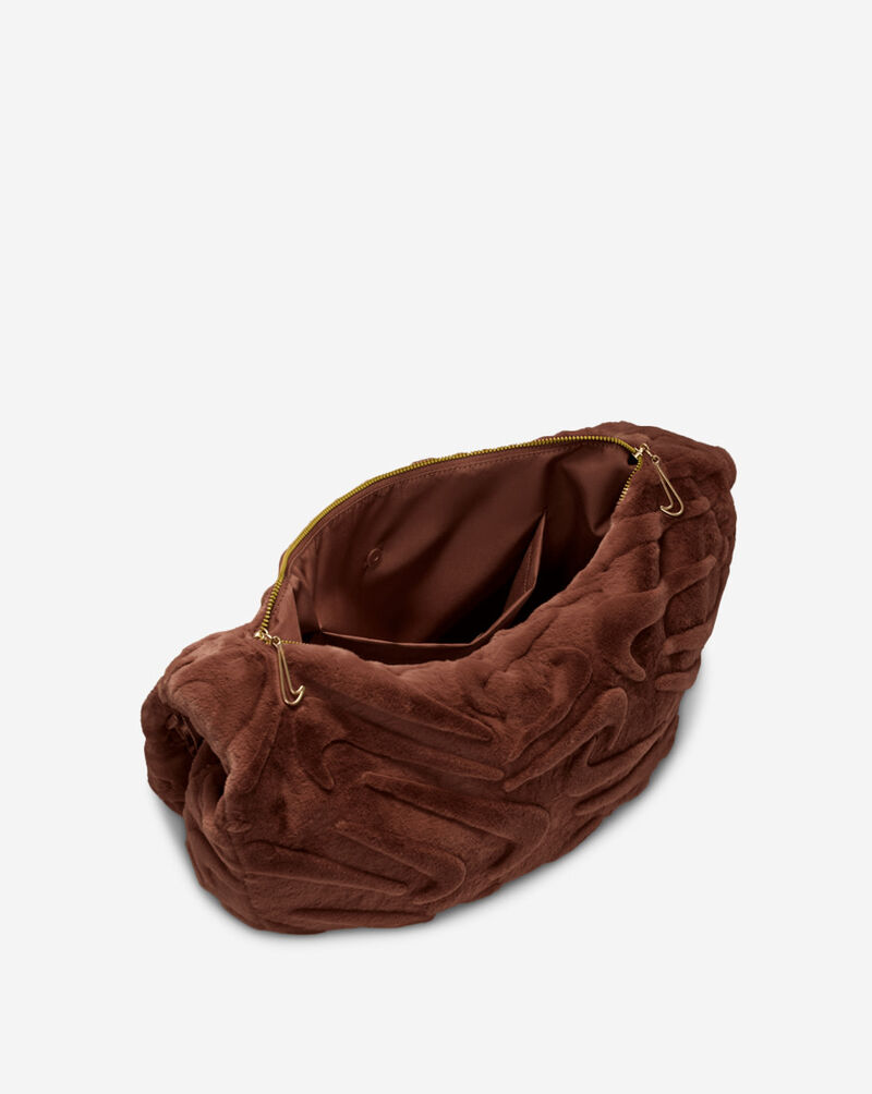 Nike NSW Faux Fur Slouchy Bag HQ7515-265 Brown 4