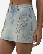 Smoke Rise Rhinestone Mini Skirt RJK26S452SNZ-ARTICBLUE Blue 3