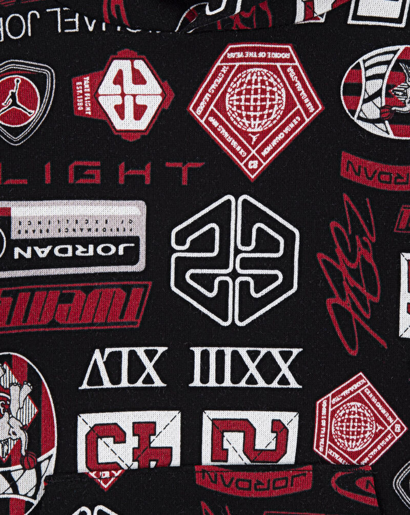 Jordan Toddler AOP Fleece Set 75D661-023 Black 2