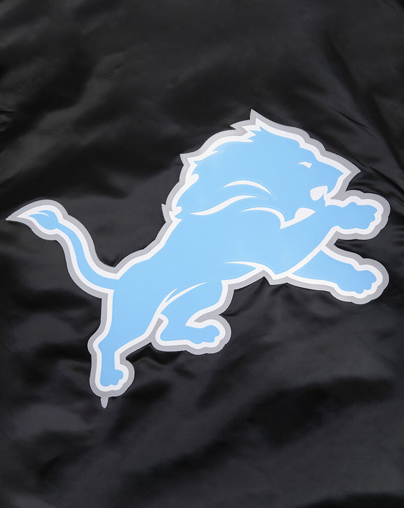 PRO STANDARD Detroit Lions Big Logo Satin Jacket FDL6410277-BLK Black 2