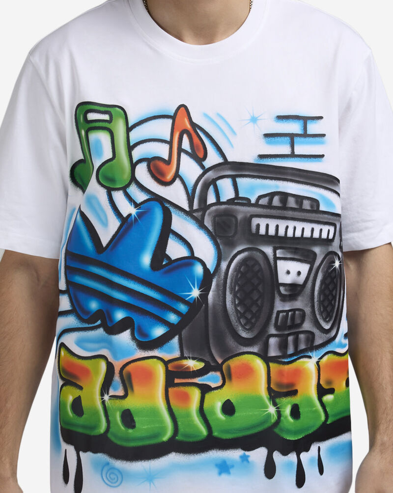 adidas Airbrush Graffiti Tee  JD0676 White 3