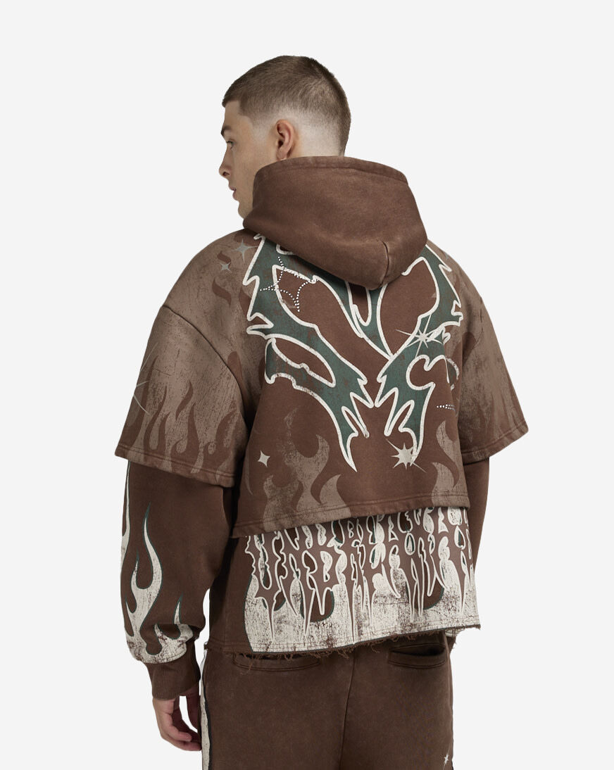 Shop Smoke Rise Unbreakable Hoodie FO25617SN-MUS brown | SNIPES USA