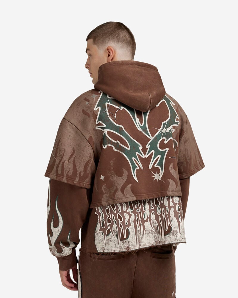 Smoke Rise Unbreakable Hoodie  FO25617SN-MUS Brown 2