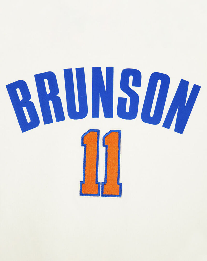 PRO STANDARD Big Boys' New York Knicks Jalen Brunson #11 Classic Taping Tee BNKB1516888-ERB cream 2
