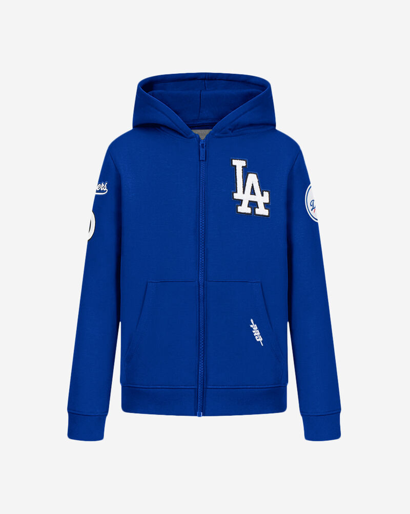 PRO STANDARD Big Boys' Los Angeles Dodgers Classic Fleece Full-Zip Hoodie LLDB5315132-DBL Blue 1