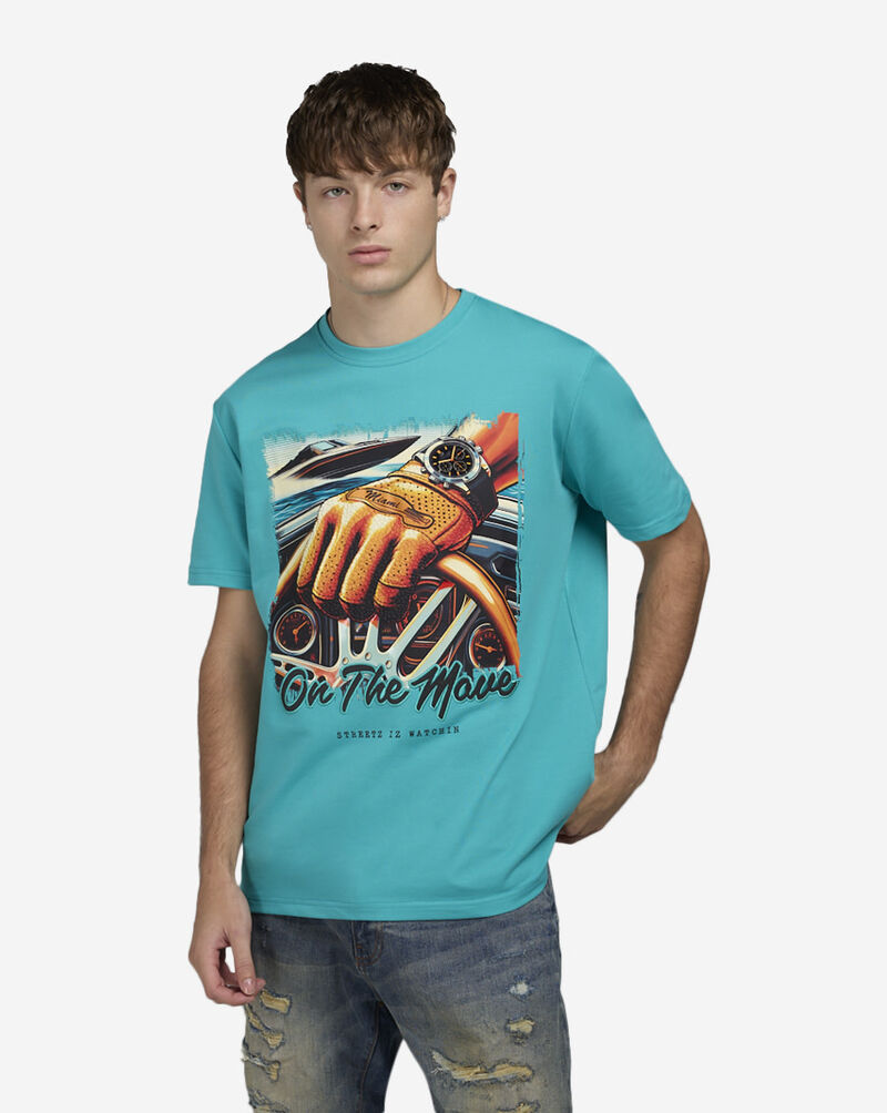 STREETZ IS WATCHIN One The Move Tee SIW9001-TURQ Blue 1