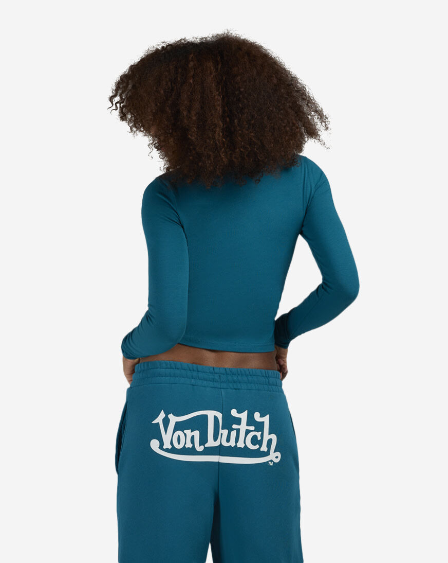 Shop Von Dutch Ransom Long Sleeve Tee 7VND9C9853SN blue | SNIPES USA