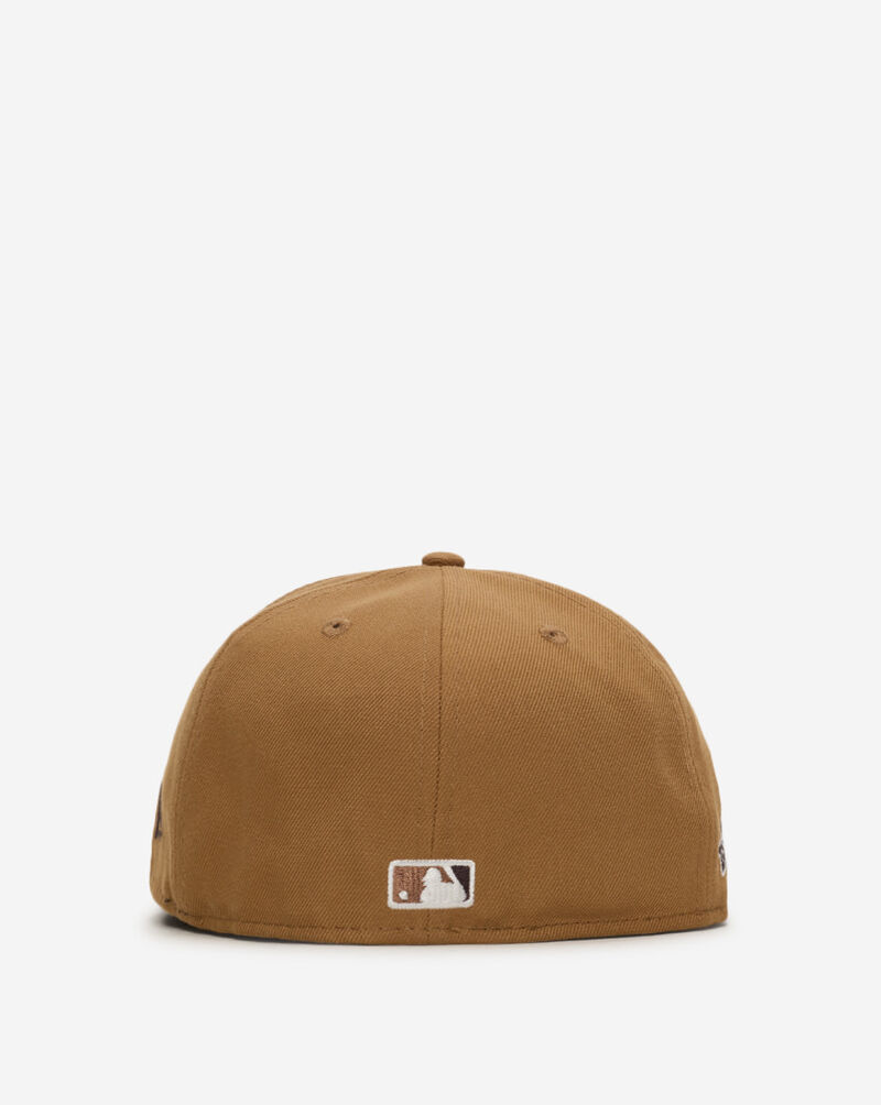 New Era 59Fifty Atlanta Braves Light Bronze Fitted Hat 70965889 Brown 3