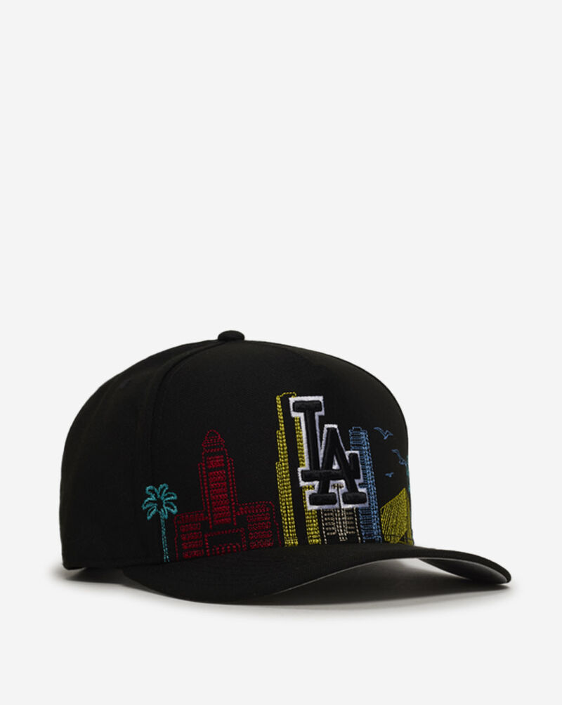 New Era 9Fifty Los Angles Dodgers Skyline A-Frame Snapback Hat 60967712 Black 1