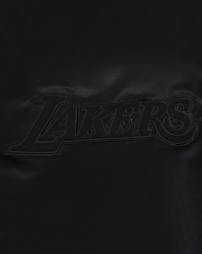 Los Angeles Lakers Triple Black Satin Jacket
