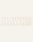Atlanta Hawks Neutral Cropped Fleece Pullover Hoodie