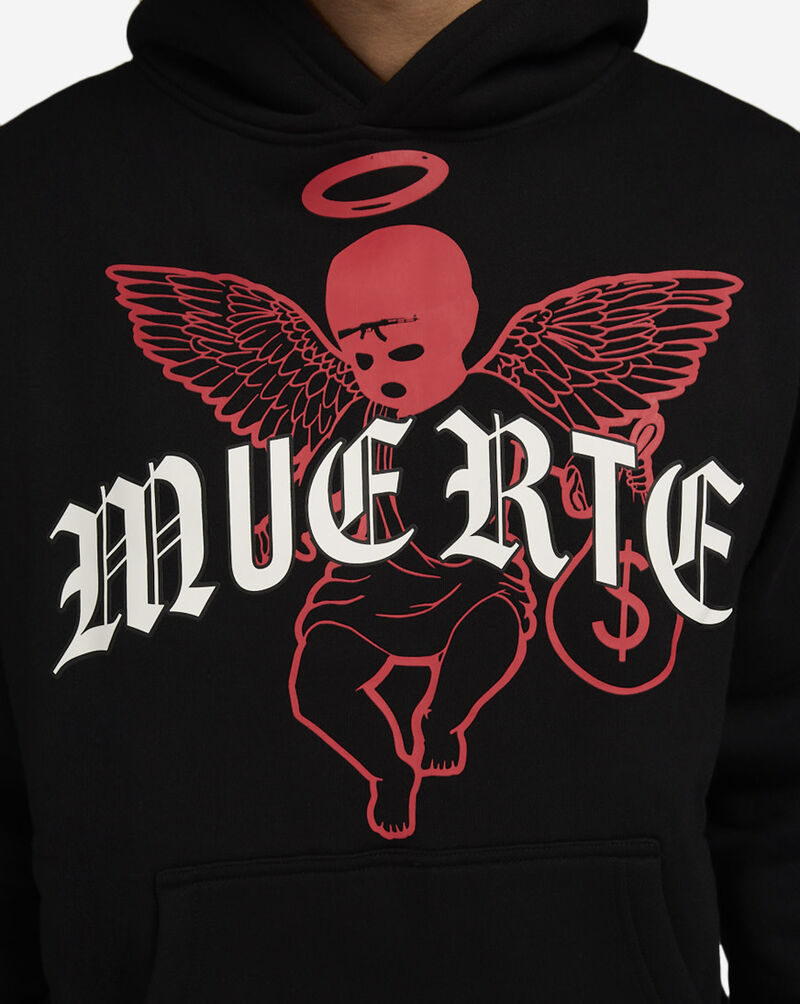 Hasta Muerte Real Oe Muerte Hoodie  HMREALOEHD-BLK Black 3