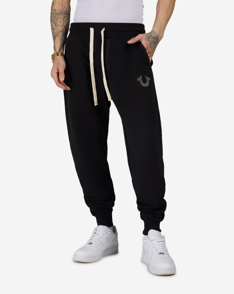 True Religion Classic Logo Jogger MA0H023MF4-BLK Black 1