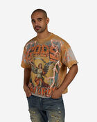 First Row God's Favorite Cropped Terry Tee FRM3071S-GRY Grey 1