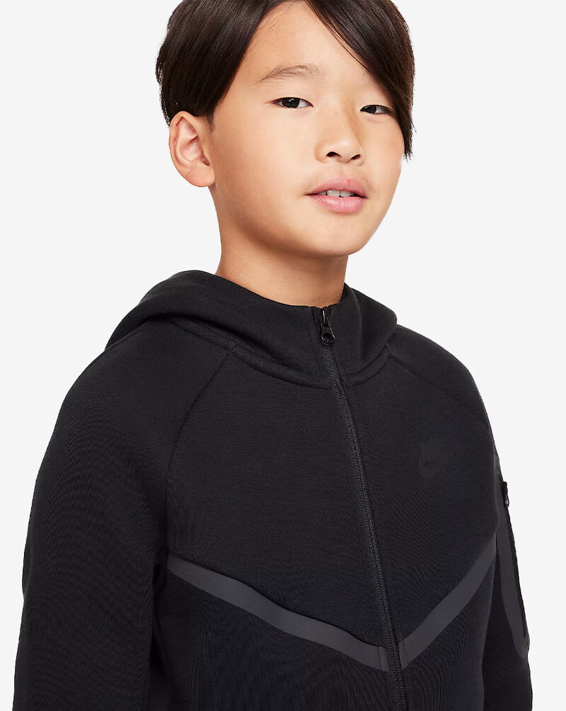 Nike Big Kids' Tech Fleece Full-Zip Hoodie HV5867-010 Black 3