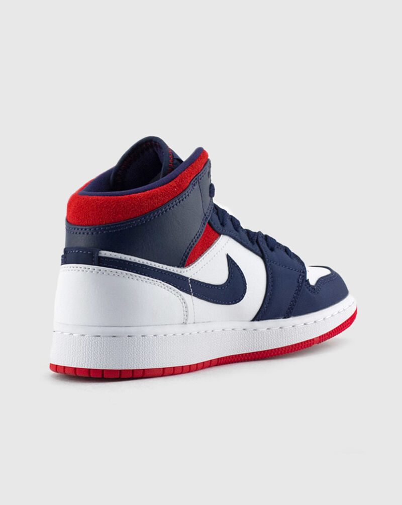 Jordan Grade School Air Jordan 1 Mid Se BQ6931-104 White 3