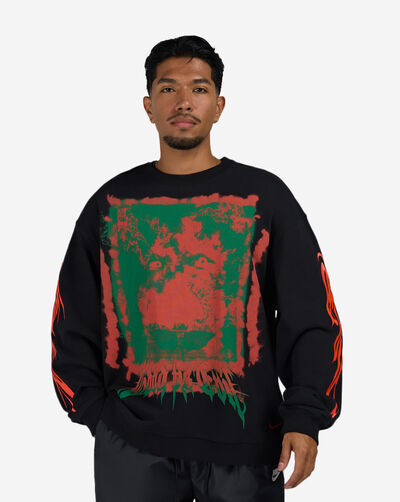 "Your Message Here" Fleece Crew-Neck Sweatshirt
