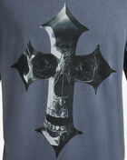 Graphic Tees Skull Chrome Tee MTUS538A-US-02428 Blue 3