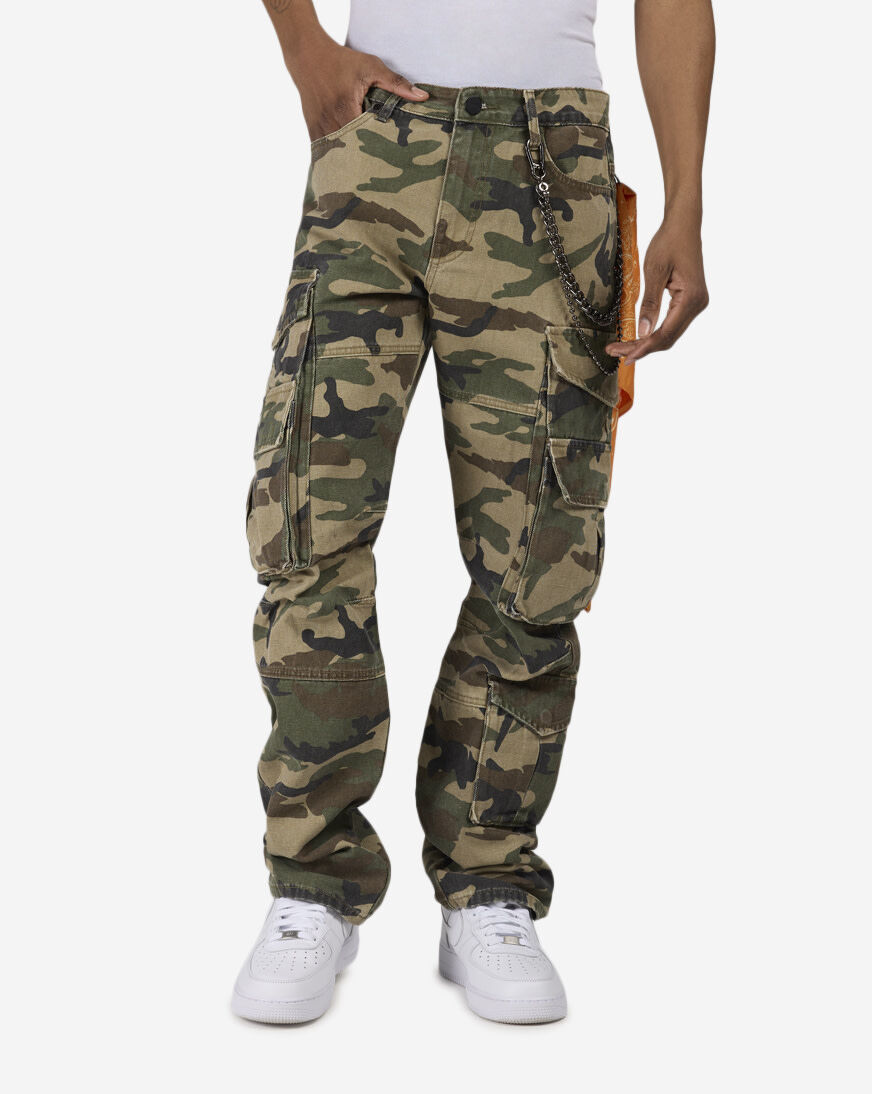 Shop Smoke Rise Grommet Utility Pants TP26S437SN-CAM camo | SNIPES USA
