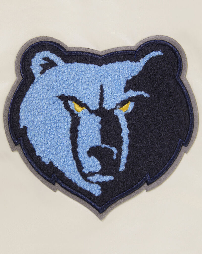 PRO STANDARD Memphis Grizzlies Retro Classic Rib Satin Jacket BMG658864-EUN cream 4