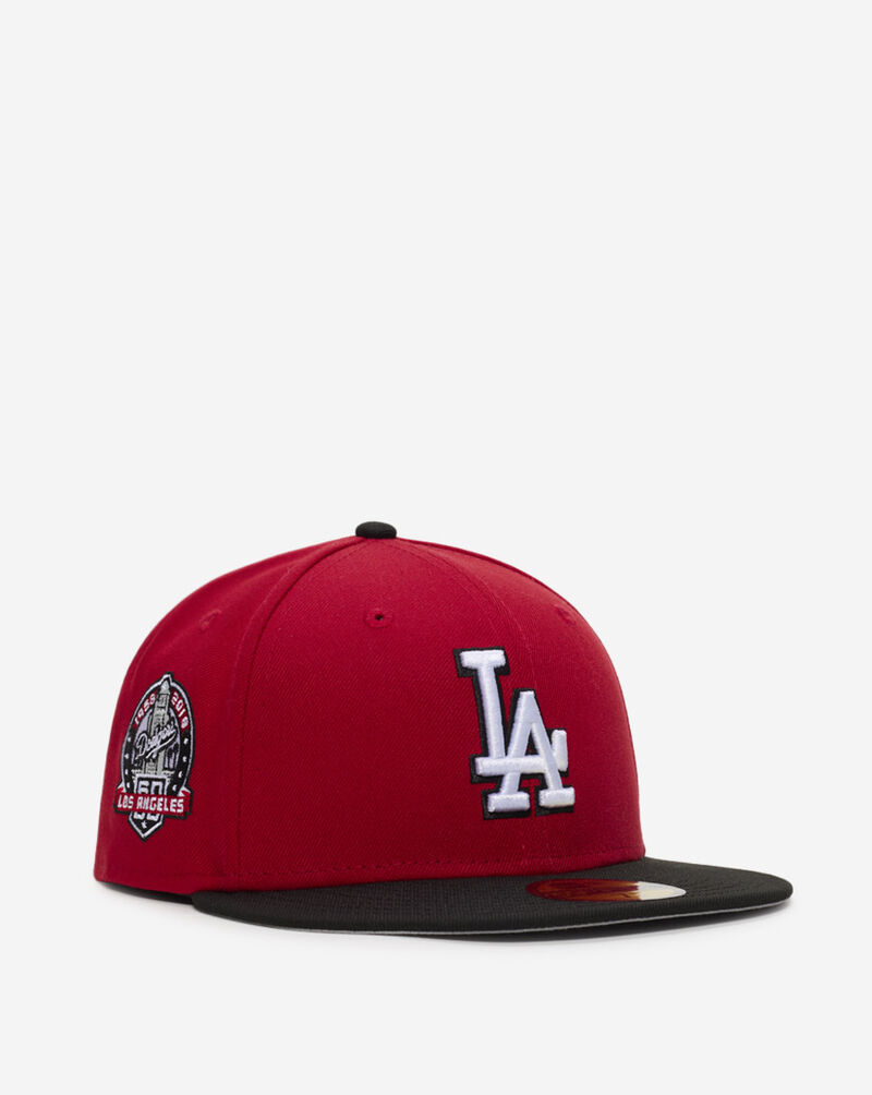 New Era 59Fifty Los Angeles Dodgers Fire Red Fitted Hat 70946524 Red 1