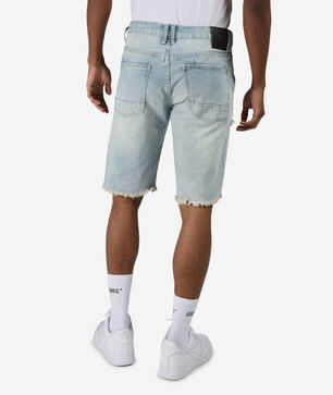 Distressed Rip and Repair Denim Shorts